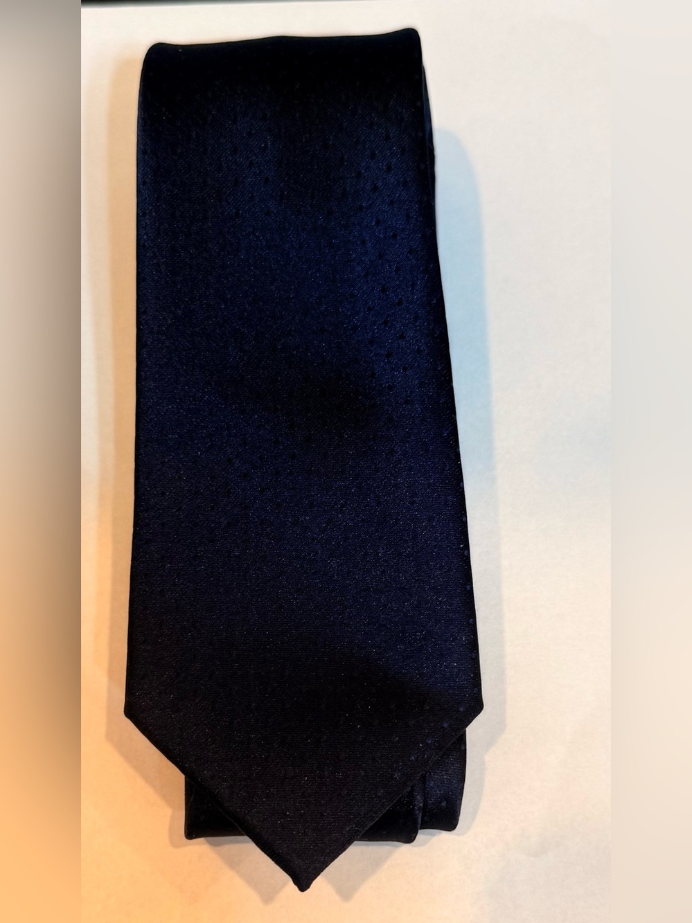 U.S. Polo Assn. Men's Solid Navy Tie 100% Polyester